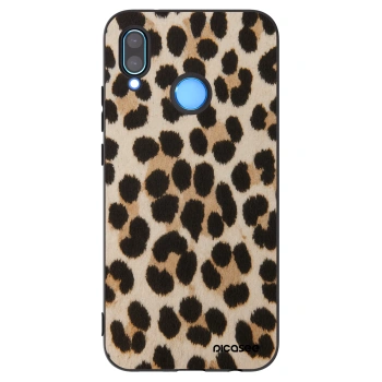 Picasee Μαύρη θήκη σιλικόνης για Huawei P20 Lite - Brown Tiger