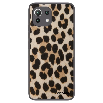 Picasee Μαύρη θήκη σιλικόνης για Xiaomi Mi 11 Lite - Brown Tiger