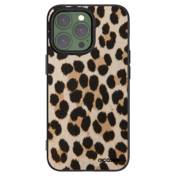 Picasee Μαύρη θήκη σιλικόνης για Apple iPhone 13 Pro - Brown Tiger