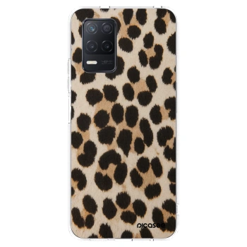 Picasee διαφανής θήκη σιλικόνης Realme 8 5G - Brown Tiger