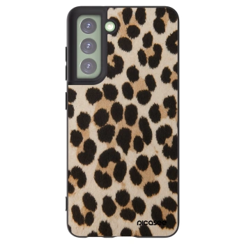 Picasee Μαύρη θήκη σιλικόνης για Samsung Galaxy S21 FE 5G - Brown Tiger