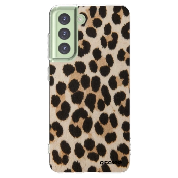 Picasee διαφανής θήκη σιλικόνης Samsung Galaxy S21 FE 5G - Brown Tiger
