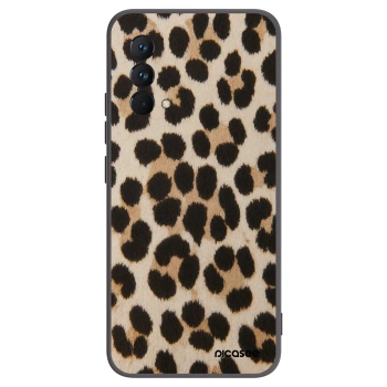 Picasee Μαύρη θήκη σιλικόνης για Realme GT Master Edition 5G - Brown Tiger