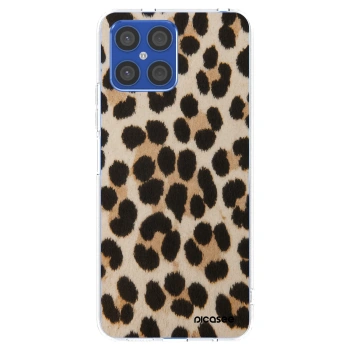 Picasee διαφανής θήκη σιλικόνης Honor X8 4G - Brown Tiger
