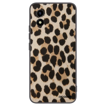 Picasee Μαύρη θήκη σιλικόνης για Vivo Y01 - Brown Tiger