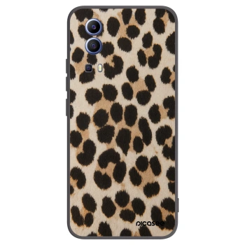 Picasee Μαύρη θήκη σιλικόνης για Vivo Y52 5G - Brown Tiger