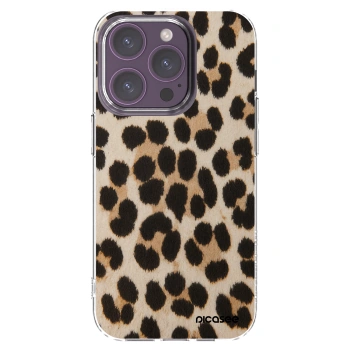 Picasee διαφανής θήκη σιλικόνης Apple iPhone 14 Pro - Brown Tiger