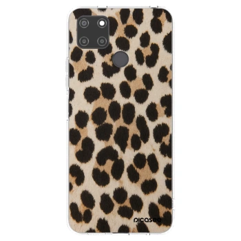 Picasee διαφανής θήκη σιλικόνης Realme C21Y - Brown Tiger