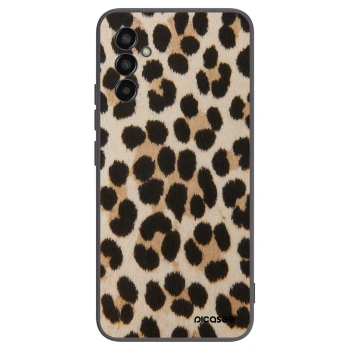 Picasee Μαύρη θήκη σιλικόνης για Samsung Galaxy M13 M135F - Brown Tiger