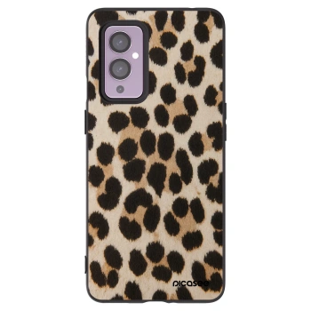Picasee Μαύρη θήκη σιλικόνης για OnePlus 9 - Brown Tiger