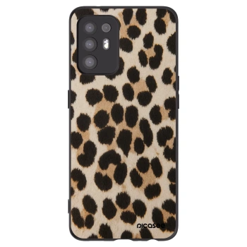 Picasee Μαύρη θήκη σιλικόνης για OPPO A94 5G - Brown Tiger