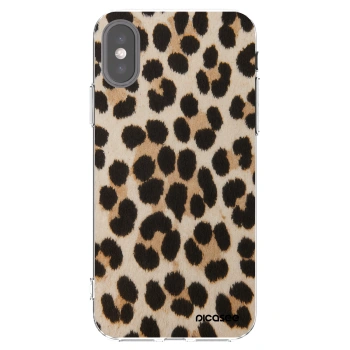 Picasee διαφανής θήκη σιλικόνης Apple iPhone X/XS - Brown Tiger