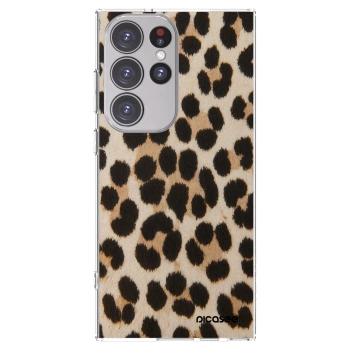 Picasee διαφανής θήκη σιλικόνης Samsung Galaxy S23 Ultra 5G - Brown Tiger