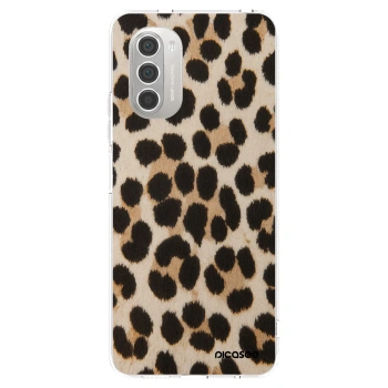 Picasee διαφανής θήκη σιλικόνης Motorola Moto G51 - Brown Tiger