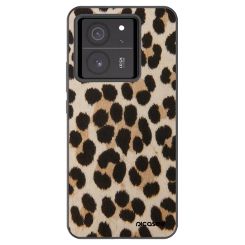 Picasee Μαύρη θήκη σιλικόνης για Xiaomi 13T Pro - Brown Tiger