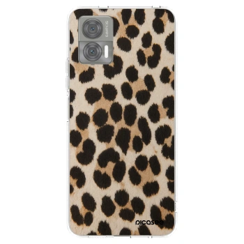 Picasee διαφανής θήκη σιλικόνης Motorola Edge 30 Neo - Brown Tiger