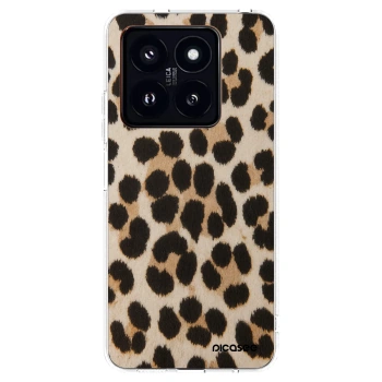 Picasee διαφανής θήκη σιλικόνης Xiaomi 14 Pro - Brown Tiger