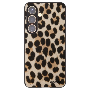 Picasee Μαύρη θήκη σιλικόνης για Samsung Galaxy S24 S921B 5G - Brown Tiger
