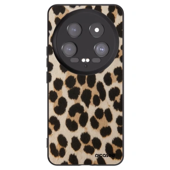 Picasee Μαύρη θήκη σιλικόνης για Xiaomi 14 Ultra - Brown Tiger