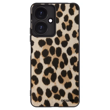 Picasee Μαύρη θήκη σιλικόνης για Xiaomi Redmi 13C 5G - Brown Tiger