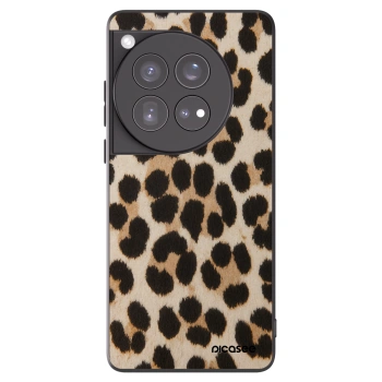 Picasee Μαύρη θήκη σιλικόνης για OnePlus 12 5G - Brown Tiger