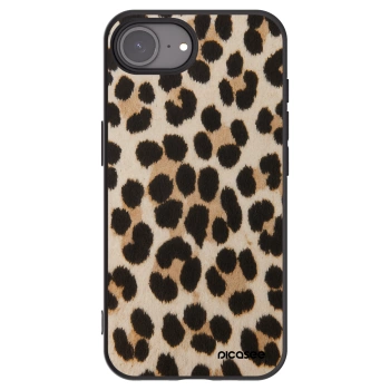 Picasee Μαύρη θήκη σιλικόνης για Apple iPhone 16e - Brown Tiger
