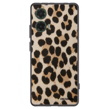 Picasee Μαύρη θήκη σιλικόνης για Motorola Moto G35 5G - Brown Tiger