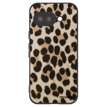 Picasee Μαύρη θήκη σιλικόνης για Google Pixel 9a - Brown Tiger