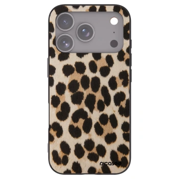 Picasee Μαύρη θήκη σιλικόνης για Apple iPhone 17 Pro - Brown Tiger