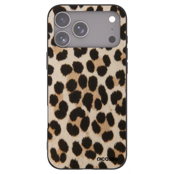 Picasee Μαύρη θήκη σιλικόνης για Apple iPhone 17 Pro Max - Brown Tiger