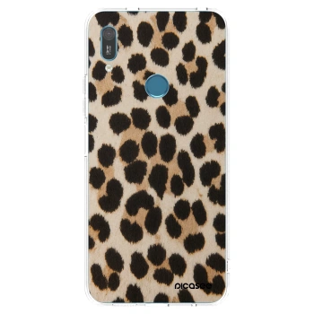 Picasee διαφανής θήκη σιλικόνης Huawei Y6 2019 - Brown Tiger