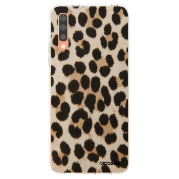 Picasee διαφανής θήκη σιλικόνης Samsung Galaxy A70 A705F - Brown Tiger