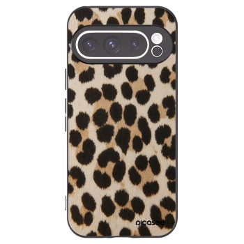 Picasee Μαύρη θήκη σιλικόνης για Google Pixel 9 Pro XL - Brown Tiger