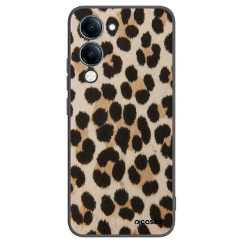 Picasee Μαύρη θήκη σιλικόνης για Vivo Y29s 5G - Brown Tiger