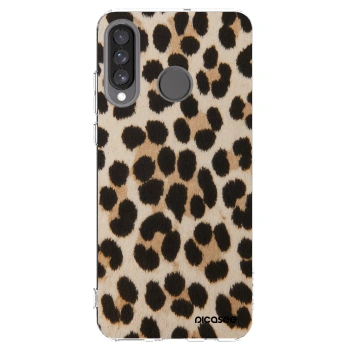 Picasee διαφανής θήκη σιλικόνης Huawei P30 Lite - Brown Tiger