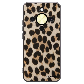 Picasee Μαύρη θήκη σιλικόνης για Honor Magic8 Lite 5G - Brown Tiger