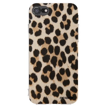 Picasee διαφανής θήκη σιλικόνης Apple iPhone SE 2020 - Brown Tiger