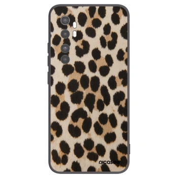 Picasee Μαύρη θήκη σιλικόνης για Xiaomi Mi Note 10 Lite - Brown Tiger