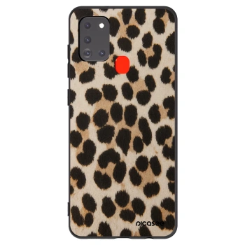 Picasee Μαύρη θήκη σιλικόνης για Samsung Galaxy A21s - Brown Tiger
