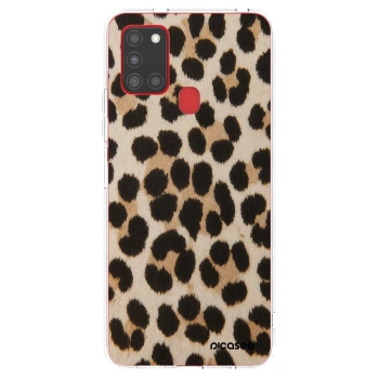 Picasee διαφανής θήκη σιλικόνης Samsung Galaxy A21s - Brown Tiger
