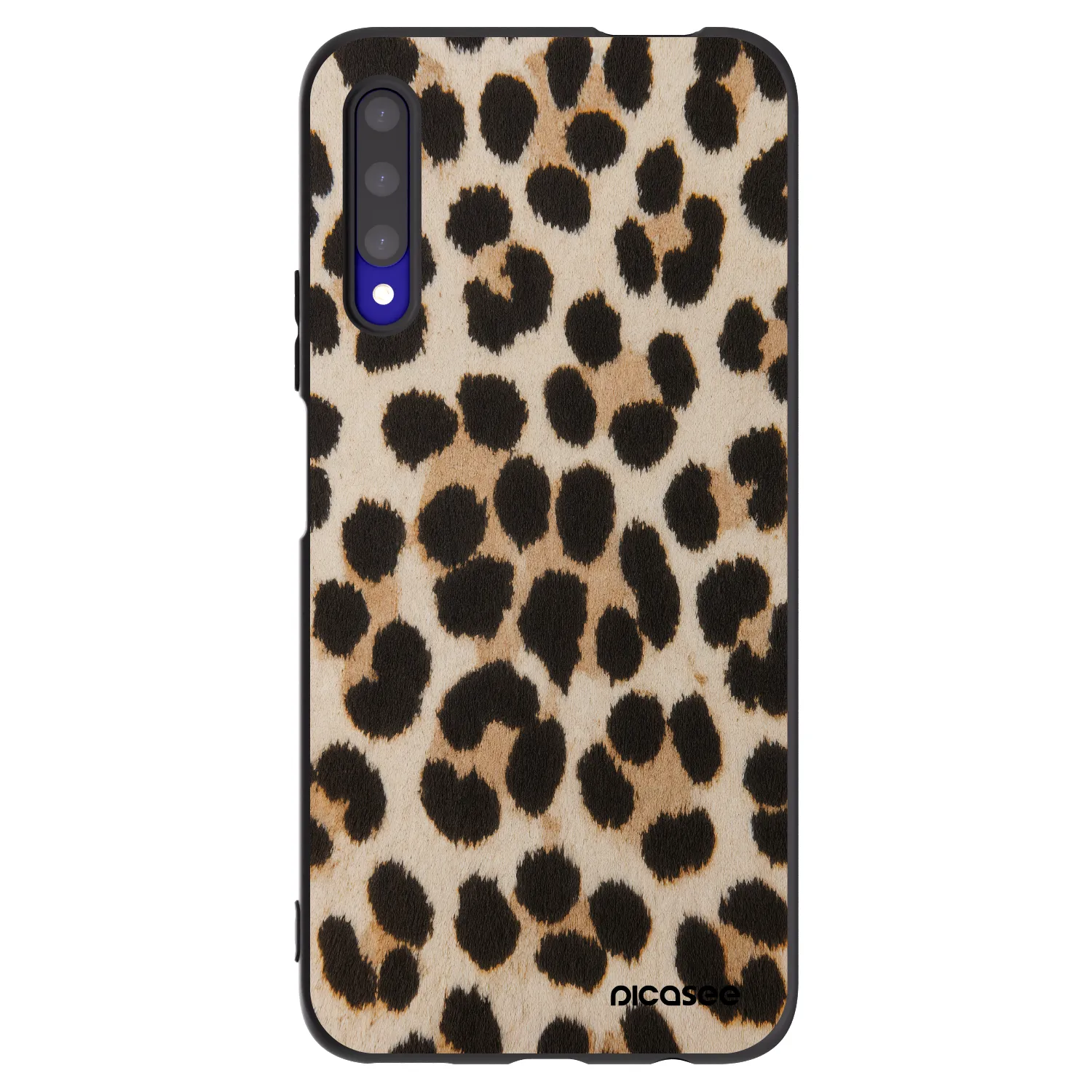 Picasee Μαύρη θήκη σιλικόνης για Honor 9X Pro - Brown Tiger