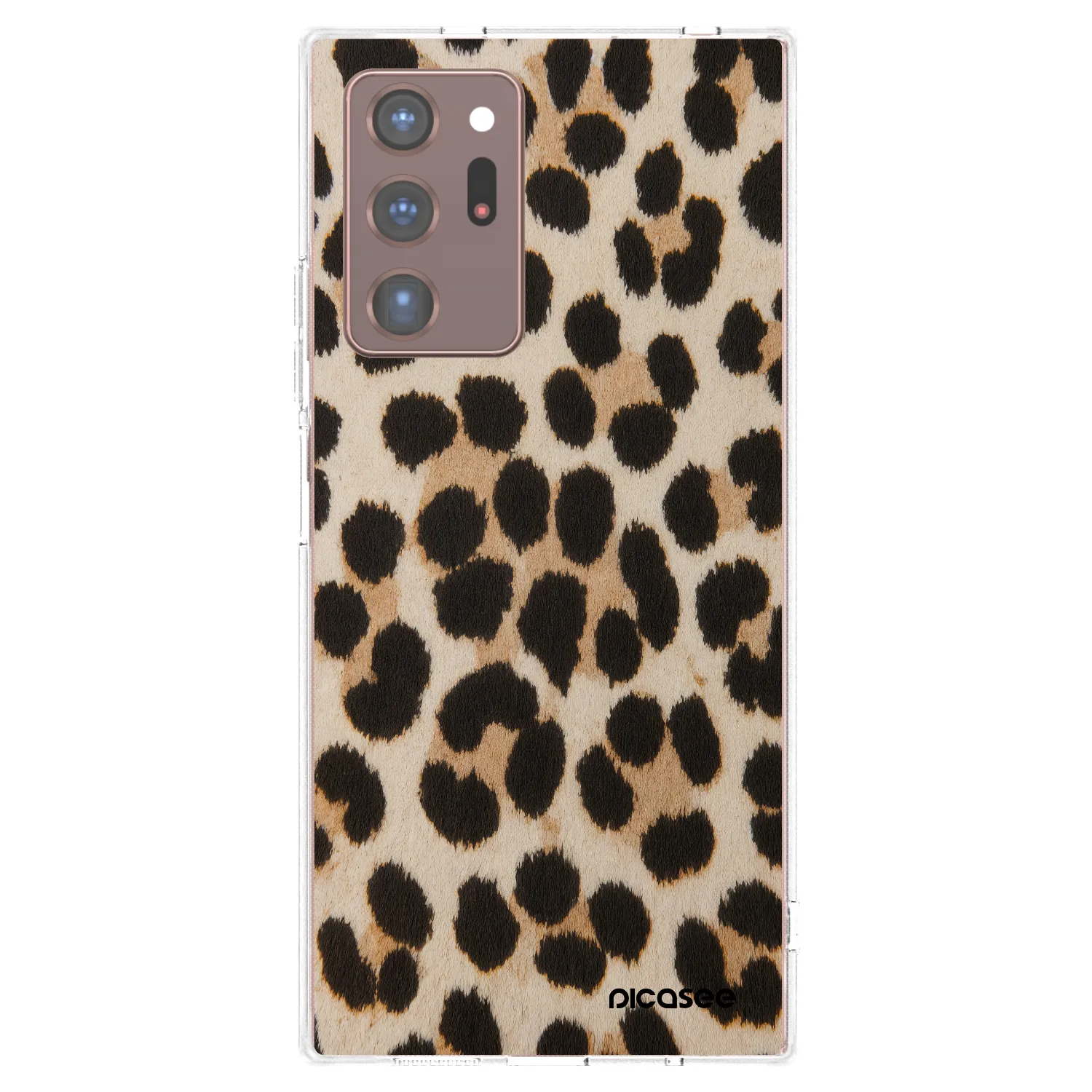 Picasee διαφανής θήκη σιλικόνης Samsung Galaxy Note 20 Ultra - Brown Tiger