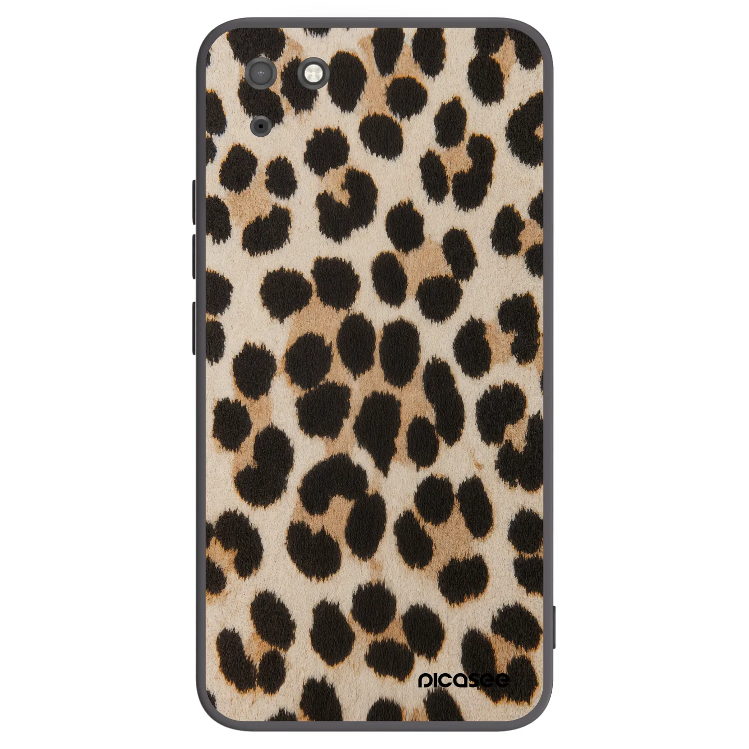 Picasee Μαύρη θήκη σιλικόνης για Huawei Y5P - Brown Tiger