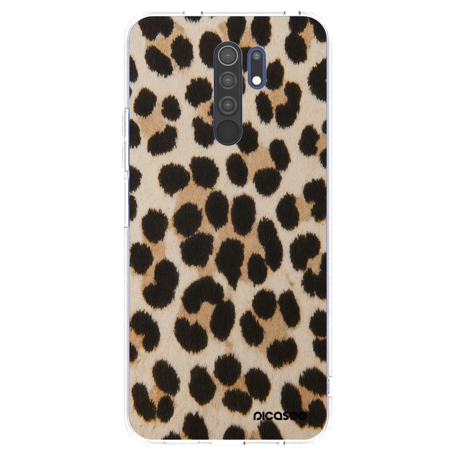 Picasee διαφανής θήκη σιλικόνης Xiaomi Redmi 9 - Brown Tiger