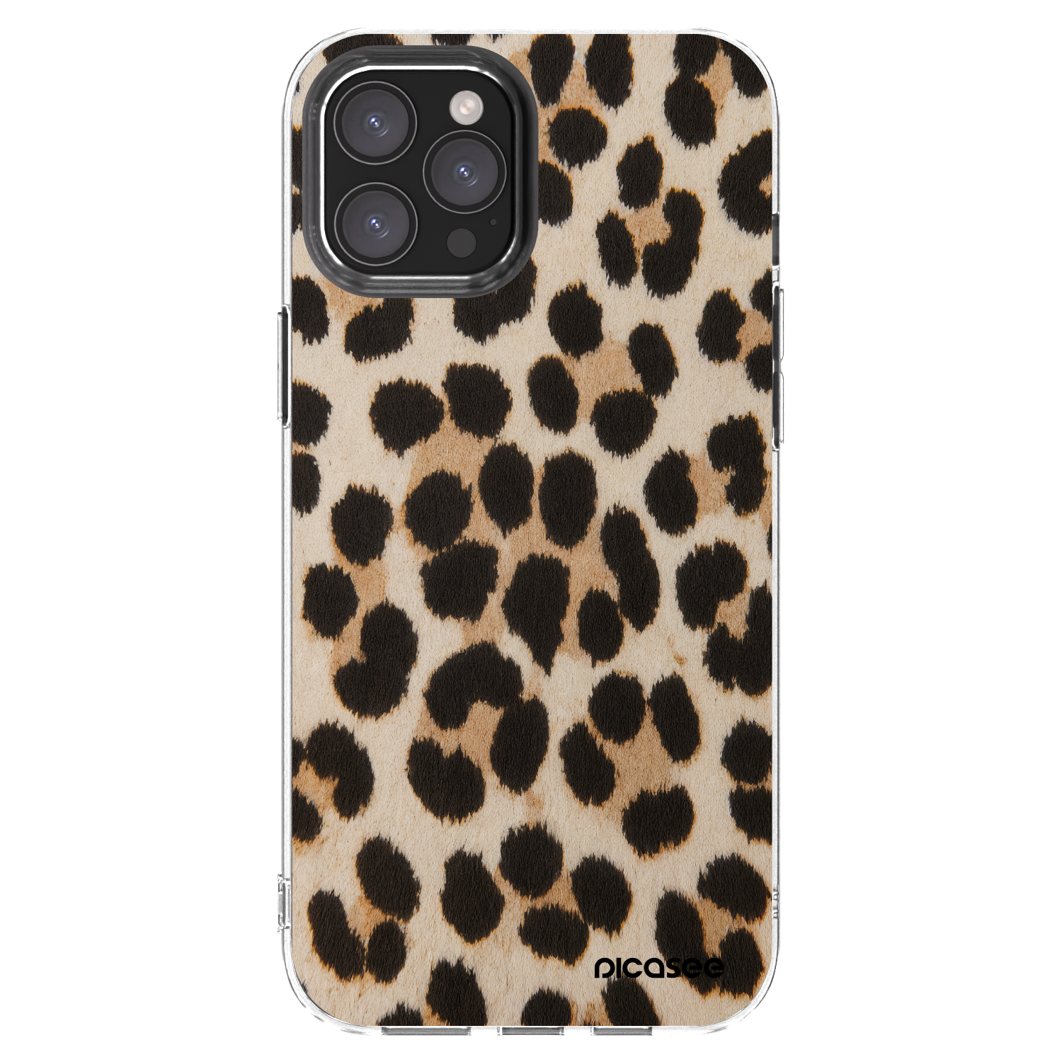 Picasee διαφανής θήκη σιλικόνης Apple iPhone 12 Pro Max - Brown Tiger