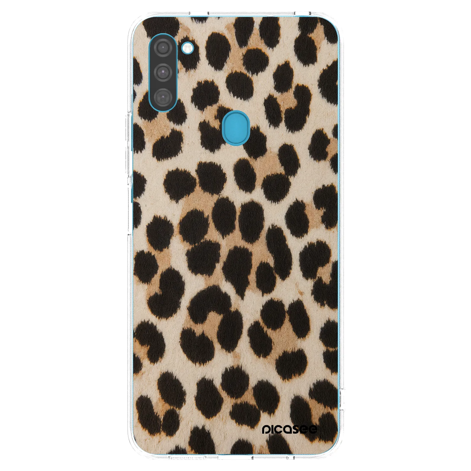 Picasee διαφανής θήκη σιλικόνης Samsung Galaxy M11 - Brown Tiger