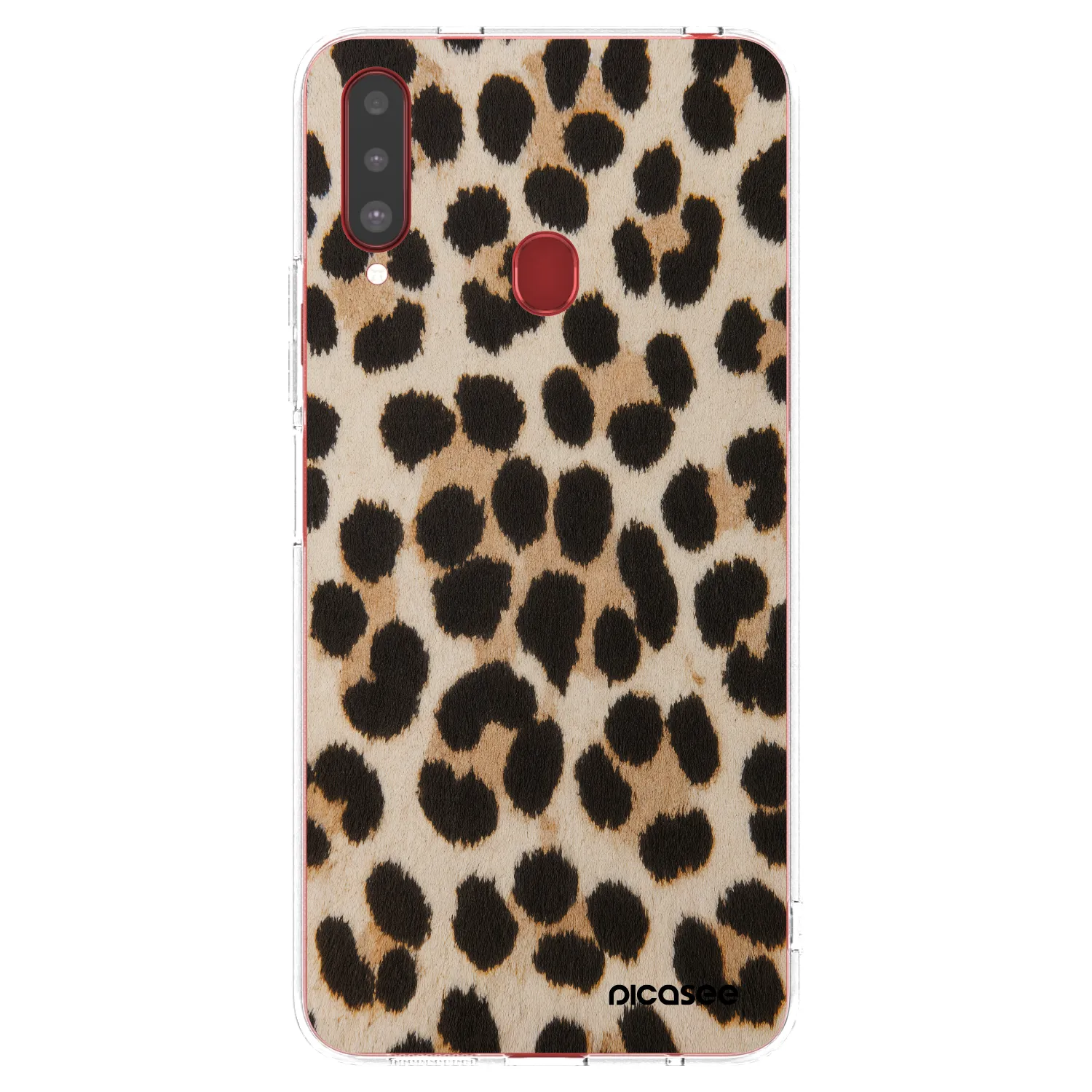 Picasee διαφανής θήκη σιλικόνης Samsung Galaxy A20s - Brown Tiger