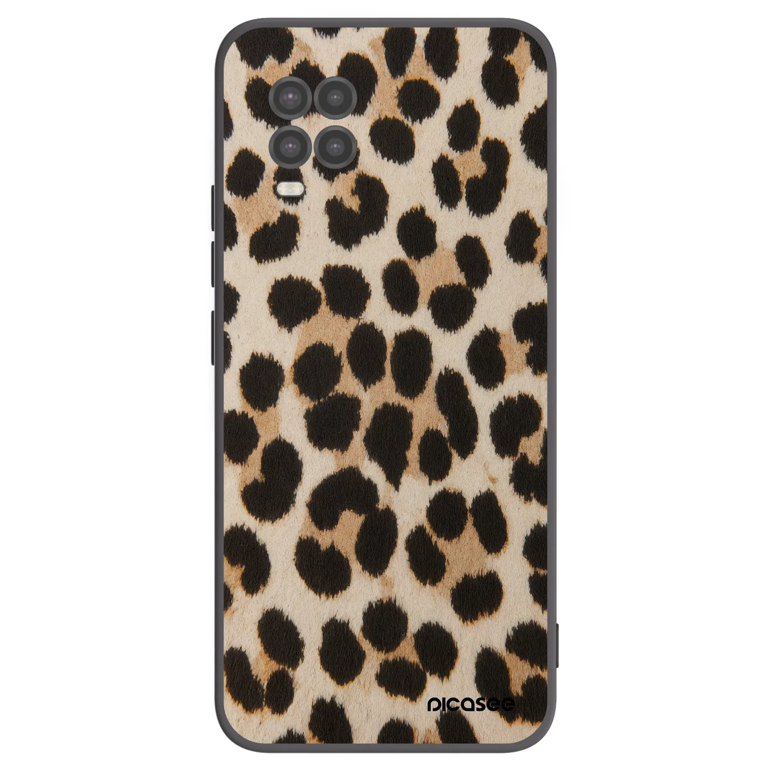Picasee Μαύρη θήκη σιλικόνης για Xiaomi Mi 10 Lite - Brown Tiger