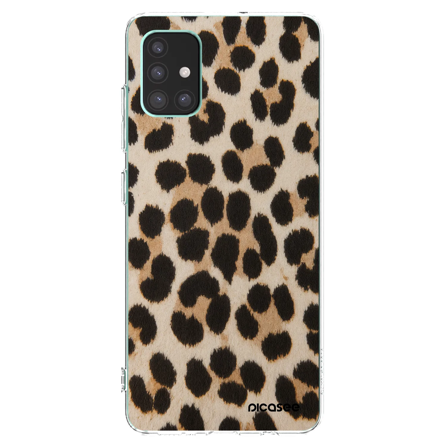 Picasee διαφανής θήκη σιλικόνης Samsung Galaxy M51 M515F - Brown Tiger