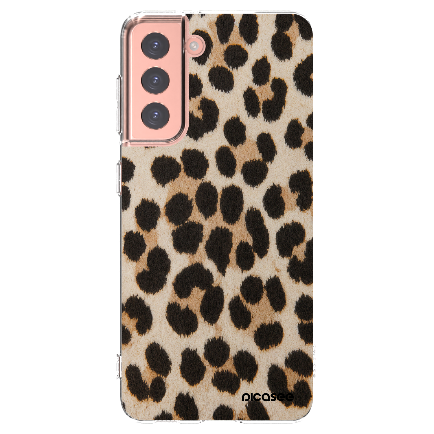 Picasee διαφανής θήκη σιλικόνης Samsung Galaxy S21 5G G991B - Brown Tiger
